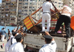 إزالة إشغالات الطريق حول مستشفى العامرية العام بالإسكندرية