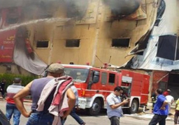 ارتفاع أعداد ضحايا حادث حريق مصنع أثاث العبور إلى 26 شخصا