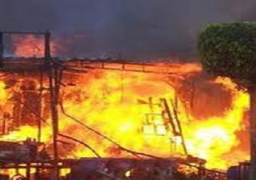 الداخلية: 19 متوفيا و22 مصابا جراء حريق مصنع العبور