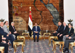 الرئيس السيسي يستقبل وفد اللجنة الأمريكية اليهودية