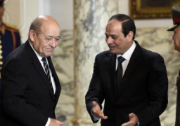 الرئيس السيسي يستقبل اليوم وزير الدفاع الفرنسي
