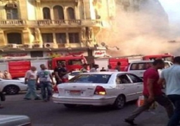 حريق بمخزن أحذية بشارع 26 يوليو