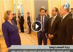 فيديو : الرئيس عبد الفتاح السيسي يقوم بجولة في قصر الكرملين يرافقه الرئيس بوتين