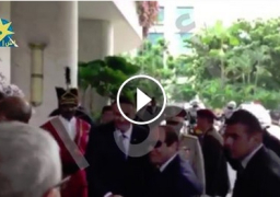 بالفيديو لحظة وصول الرئيس السيسي الي مقر اقامته بسنغافورة