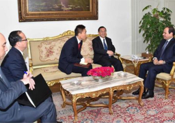السيسي يستقبل المبعوث الخاص لرئيس الصين ويؤكد دعم بلاده بكل قوة لمصر