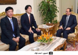 مبعوث رئيس وزراء اليابان يهنئ السيسي بافتتاح القناة الجديدة