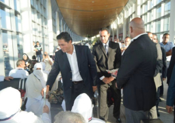 بالصور : انطلاق الفوج الأول لحجاج القرعة من مطار برج العرب بالإسكندرية