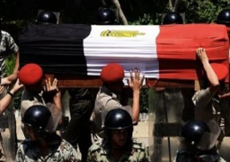 جنازة عسكرية لشهيدي الشرطة بالبحيرة