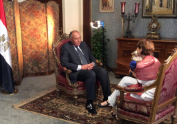 بمناسبة إفتتاح قناة السويس الجديدة..شكري يجري لقاء مع التليفزيون الإيطالي