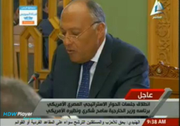 شكري: الحوار الاستراتيجي المصري الأمريكي يؤسس لعلاقات جديدة بين البلدين