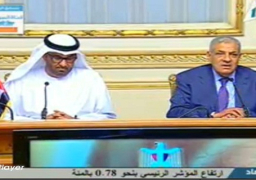 محلب يشهد مراسم توقيع عقود تسليم عدد من المشروعات الممولة من الامارات