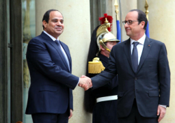 الرئيس السيسى يلتقي في نيويورك بالرئيس الفرنسي أولاند