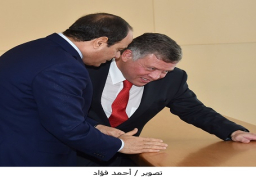 السيسى وعبد الله يتفقان على ضرورة اقامة سلام شامل ودائم بالمنطقة