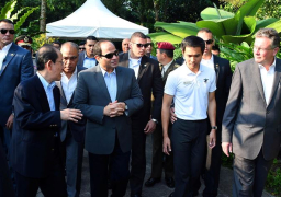 السيسى يطلع على آليات العمل بأكبر موانئ العالم فى ختام زيارته لسنغافورة