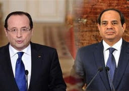 السيسي وأولاند يؤكدان على أهمية تحقيق السلام في الشرق الأوسط