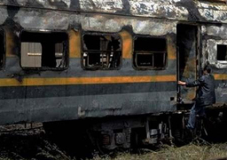 معاينة النيابة… حريق عربة قطار المنوفية لم يسفر عن خسائر فى الأرواح