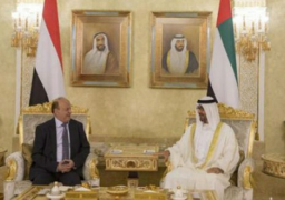 ولي عهد أبوظبي يؤكد لهادي استمرار بلاده لدعم الشرعية في اليمن