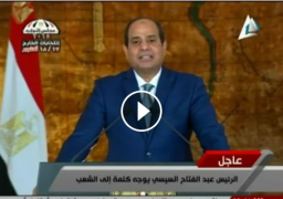 نص وفيديو : كلمة الرئيس عبد الفتاح السيسى : يهنئ الشعب على عضوية مجلس الأمن.. ويدعو المواطنين للمشاركة فى الانتخابات
