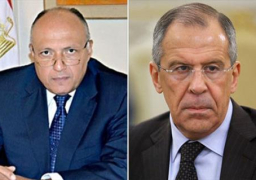 لافروف يجرى اتصالاً هاتفيًا مع شكري لاطلاعه على نتائج الاجتماع الرباعي في فيينا حول سوريا