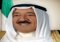 أمير الكويت يقدم العزاء للرئيس السيسي في ضحايا تفجير العريش الارهابي