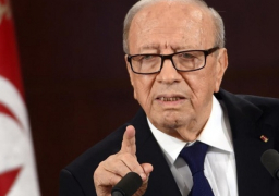 الرئيس التونسي يزور مصابى الحادث الإرهابى بمستشفى قوات الأمن