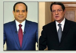 الرئيس السيسى يتلقى اتصالا هاتفيا من رئيس قبرص