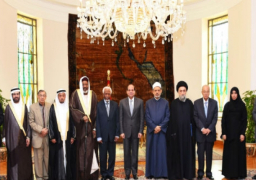 الرئيس السيسي يجتمع بمجلس حكماء المسلمين برئاسة فضيلة الإمام الأكبر