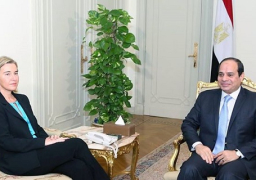 الرئيس يستقبل الممثلة العليا للسياسة الخارجية والأمنية للاتحاد الأوروبي