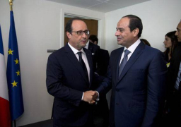 السيسي يعقد لقاءً ثنائيًا مع الرئيس الفرنسي