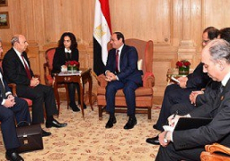 الرئيس السيسي يلتقي رئيس مجموعة داسو الفرنسية لصناعة الطائرات
