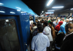 تعطل حركة مترو الأنفاق بين محطتي المعصرة وحلوان بسبب الأمطار الغزيرة