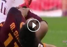 بالفيديو : إصابة قوية لمحمد صلاح خلال مباراة لاتسيو.. وروما يتقدم بهدفين