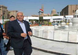 محافظ القاهرة يفتتح نافورة ميدان صلاح الدين بالقلعة عقب تطويره