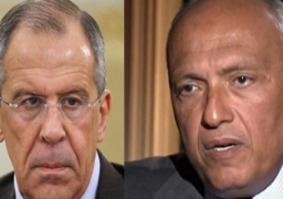 وزيرا خارجية مصر وروسيا يؤكدان على تعزيز العلاقات الثنائية وتنسيق جهود مكافحة الإرهاب