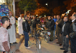 محافظ المنوفية يجازى رئيسى حى غرب وقسم التشجيربجولة ليلية