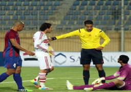 أمين عمر حكما لمباراة سموحة ووادي دجلة بالدوري