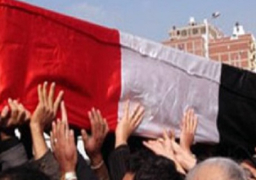 الآلاف يشيعون جثمان شهيد مدرعة العريش بقريته بكفر الشيخ