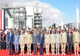 الرئيس السيسي يفتتح مصنعا لإنتاج الأسمدة بالفيوم