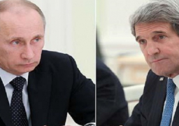 كيري يبحث مع بوتين تطورات الملف السوري الثلاثاء