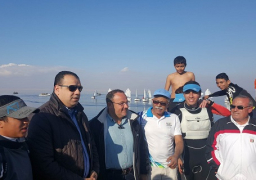 محافظ الفيوم يشهد فعاليات بطولة كأس مصر للشراع