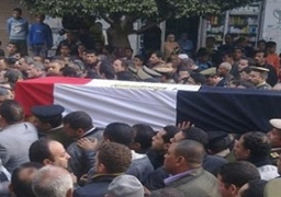 أهالي الشرقية يشيعون شهيد الشرطة الذي استشهد في حادث المريوطية الإرهابي