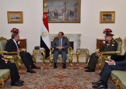 الرئيس السيسي يستقبل خالد متعب العبيدى وزير الدفاع العراقي