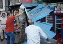 محافظة القاهرة: حملة لإزالة إشغالات شارعي “شامبليون” و”معروف” بوسط البلد