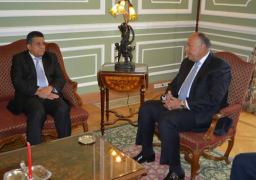 شكري يبحث مع نظيره الليبي العلاقات المشتركة ومكافحة الإرهاب