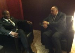 شكري يستقبل نظيريه البوروندي والجزائري على هامش اجتماعات الاتحاد الافريقى فى أديس ابابا