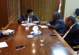 مغازى يلتقى وزير الموارد المائية السوداني لبحث التعاون الثنائى بين البلدين