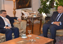 وزيرا خارجية مصر وليبيا يبحثان سبل تجاوز الأزمة السياسية في ليبيا