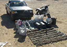 بالصور….الجيش الثالث الميدانى ينجح فى ضبط كمية كبيرة من المتفجرات والذخائر