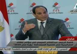 نص كلمة الرئيس السيسي خلال مؤتمر رؤية مصر 2030