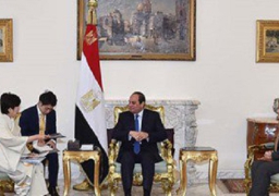 السيسى يلتقى رئيس جمعية الصداقة البرلمانية بين مصر واليابان..ويؤكد: أتطلع لزيارة طوكيو نهاية فبراير للاستفادة من خبرة اليابان اقتصاديا وثقافيا.. و”كويكى” تشيد بارتفاع نسبة تمثيل المرأة بمجلس النواب